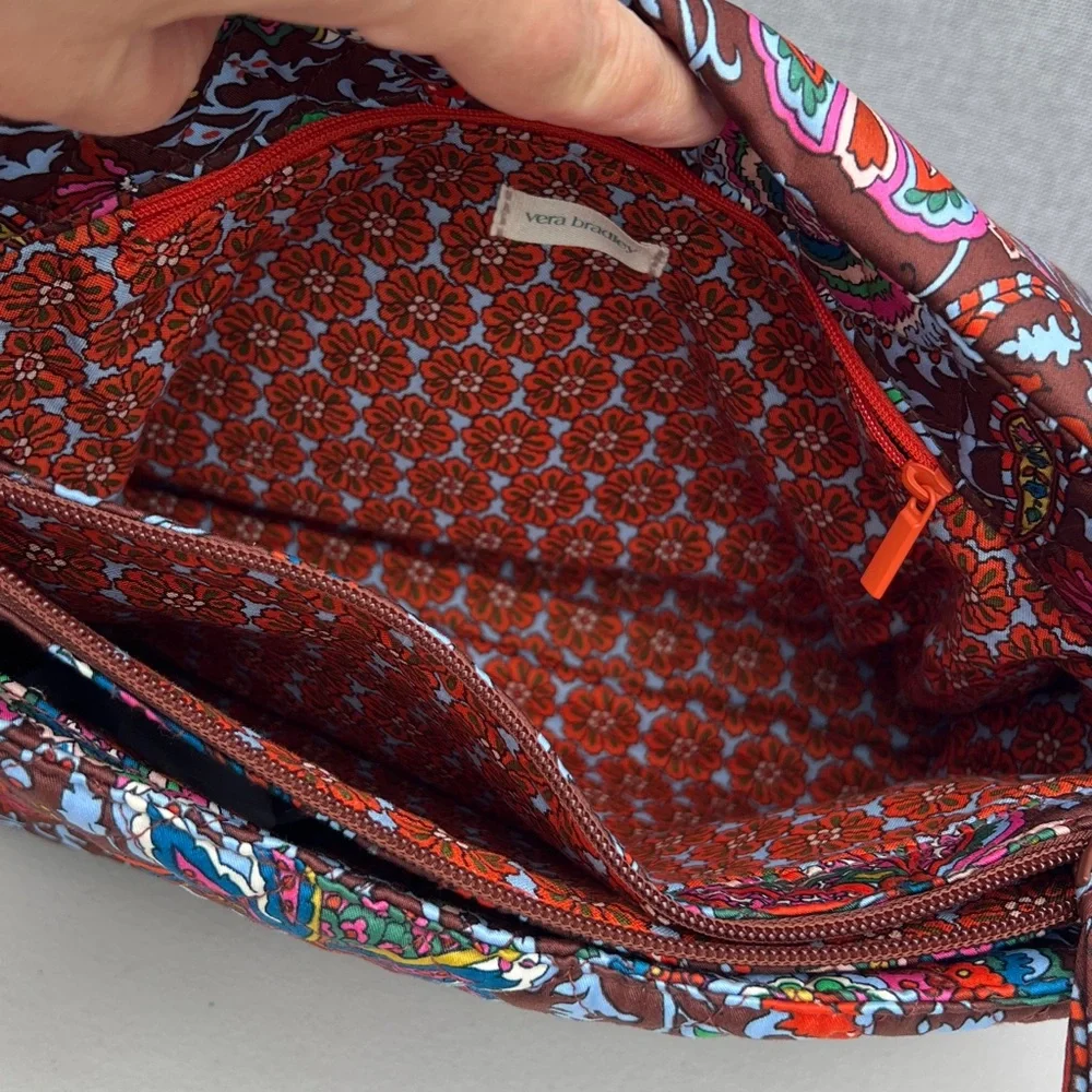 VERA BRADLEY Rothvale Shoulder bag Marrakesh Cinnamon textile floral brown
